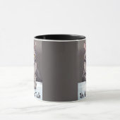 Mug Stern Tabby Cat exige une discussion sérieuse (Centre)