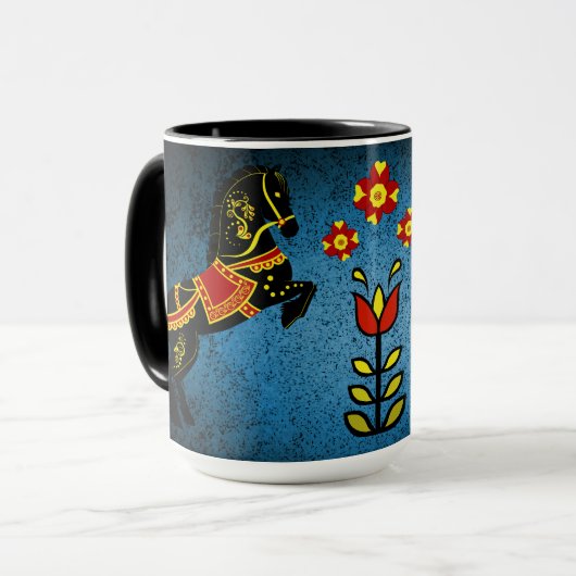 Mug Stéron noir frisonne/frisonne folle/bleu (Devant gauche)
