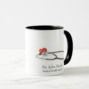 Mug Stéthoscope avec Cœur   Soins Médicaux & Santé