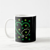 Mug Stéthoscope Cardiaque Fête de la Saint-Patrick Inf (Gauche)