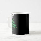 Mug Stethoscope Christmas Tree Nurse Christmas Scrub T (Devant gauche)