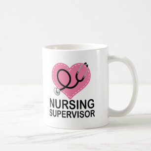 Mug Stéthoscope de coeur de surveillant de soins