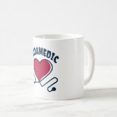 Mug Stéthoscope de secouriste avec cœur (Devant droit)