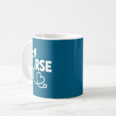 Mug Stéthoscope d'infirmière à nœud coquet de design d (Devant gauche)