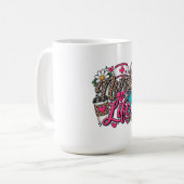 Mug Stéthoscope en forme de cœur à imprimé léopard Inf (Devant gauche)