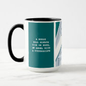 Mug Stethoscope et Daisy Nurse Appréciation Cadeau (Gauche)