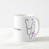 Mug Stéthoscope Infirmière École (Devant droit)