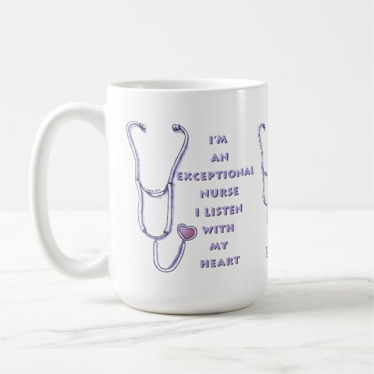 Mug Stéthoscope infirmière exceptionnelle (Gauche)