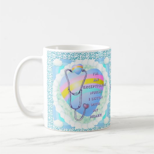 Mug Stéthoscope infirmière exceptionnelle (Gauche)