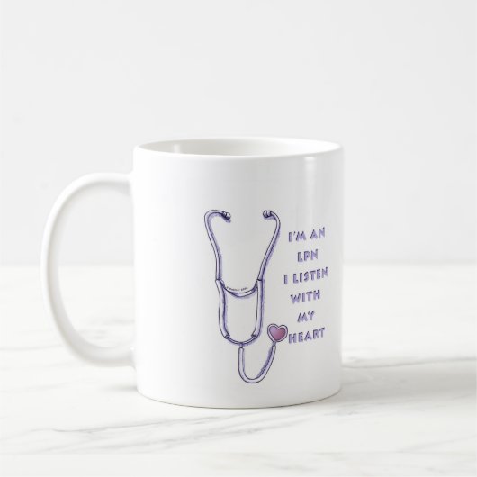 Mug Stéthoscope infirmière LPN (Gauche)