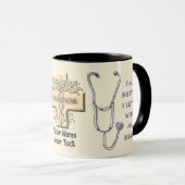 Mug Stéthoscope Médecin du cœur (Devant droit)