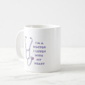 Mug Stéthoscope Médecin du cœur (Devant gauche)