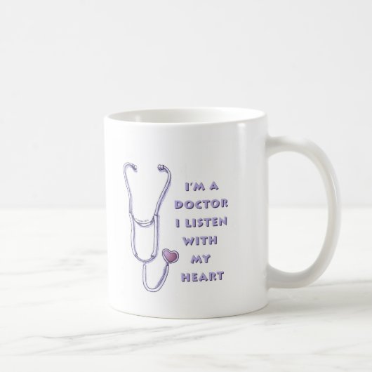 Mug Stéthoscope Médecin du cœur (Droite)