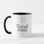 Mug Stéthoscope Mignon Retraite d'Infirmière (Gauche)