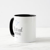 Mug Stéthoscope Mignon Retraite d'Infirmière (Devant gauche)