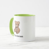 Mug Stéthoscope Ourson Mignon Pédiatre Médecin (Devant gauche)