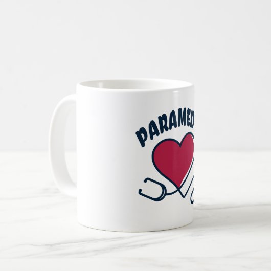 Mug Stethoscope paramétrique avec coeur (Devant gauche)