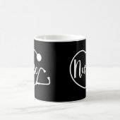 Mug Stéthoscopes du coeur des infirmières (Centre)