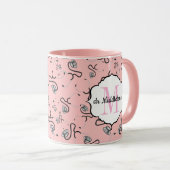 Mug Stéthoscopes Médicales pour les médecins de nom ro (Devant droit)