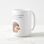 Mug Steve the Hedgehog – Funny Atheist  (Devant droit)