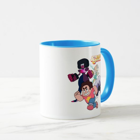 Mug Steven Universe | Crystal Gem Group Action (Devant droit)