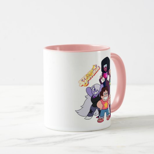 Mug Steven Universe | Pose du groupe Crystal Gem (Devant droit)