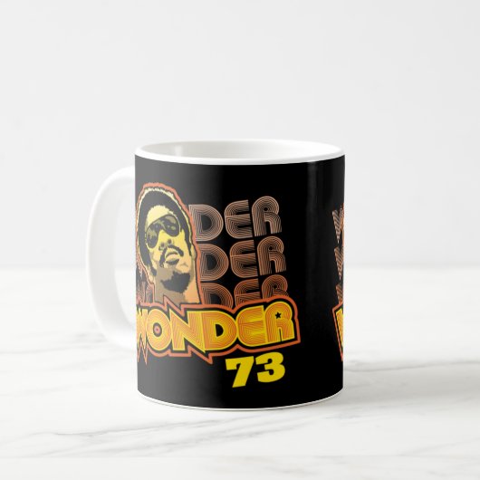Mug Stevie Wonder T-ShirtStevie Wonder 73 T-Shirt_by C (Devant gauche)