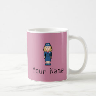 Mug Steward (hôtesse de l'air) nommé fait sur comman