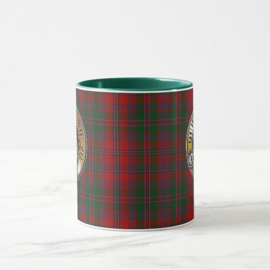 Mug Stewart Appin Tartan & Badge (Centre)