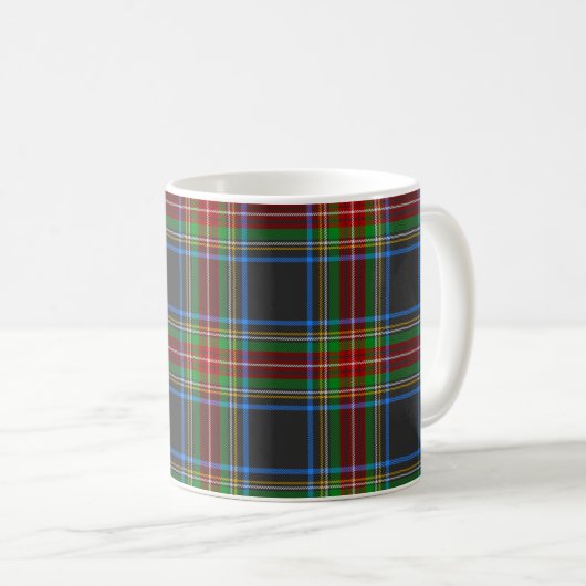 Mug Stewart Stuart Clan Tartan Plaid (Devant droit)
