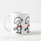 Mug Stick Man en tristesse (Gauche)