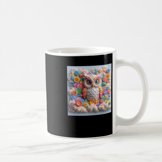 Mug Sticker 3d Owl #4 (Droite)