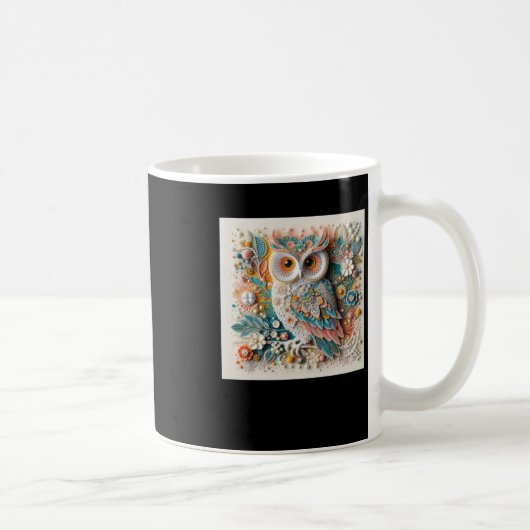 Mug Sticker 3d Owl #7 (Droite)