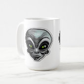 Mug Sticker Alien Art Classic Mug, 15 oz (Devant gauche)
