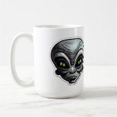 Mug Sticker Alien Art Classic Mug, 15 oz (Gauche)