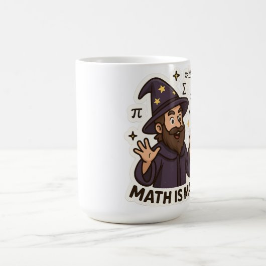 Mug Sticker Assistant Mathématiques - "Math is Magic" (Centre)