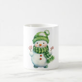 Mug Sticker avec Snowman mignon (Centre)