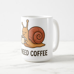 Mug Sticker café escargot mignon