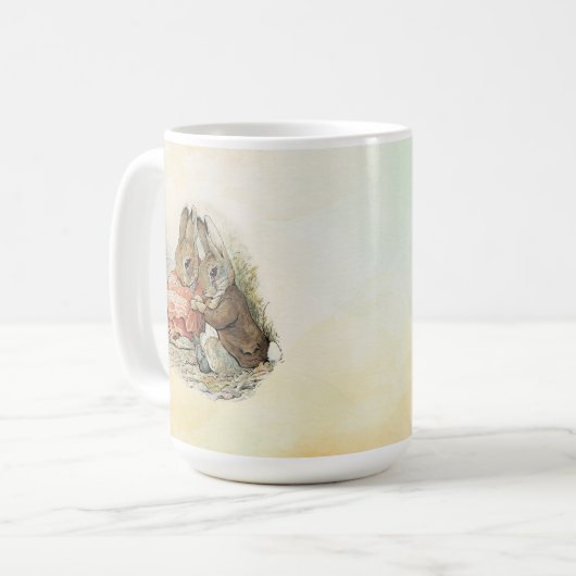 Mug Sticker Carré Peter Rabbit et Beniamin Bunny (Devant gauche)