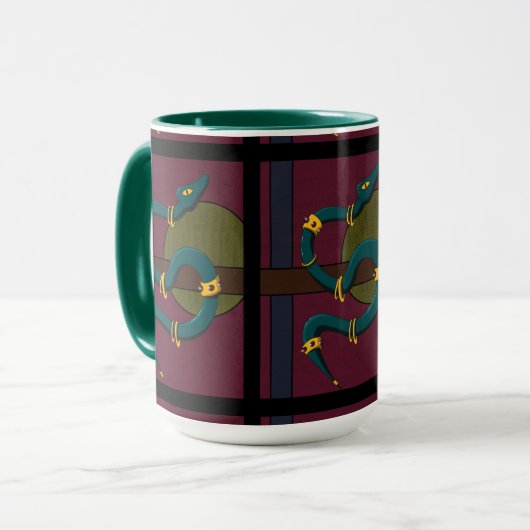Mug Sticker Carré Snake (Devant gauche)