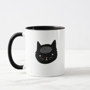 Mug Sticker Cat Static Cerveau