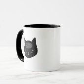 Mug Sticker Cat Static Cerveau (Devant gauche)