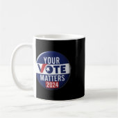 Mug Sticker de conception du bouton de campagne Vote S (Gauche)