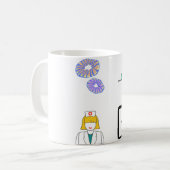 Mug Sticker de l'infirmière de prévention des infectio (Devant gauche)