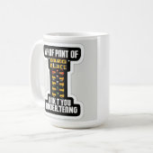 Mug Sticker de voiture de course de Drag moderne éléga (Devant gauche)