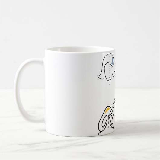 Mug Sticker en plastique de chirurgie infirmière - Sti (Gauche)