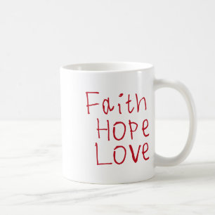 Mug Sticker Faith Hope Love