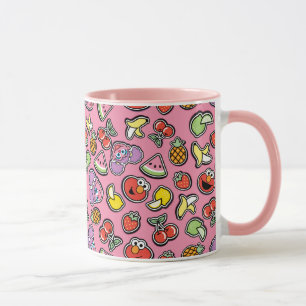 Mug Sticker Fruit Elmo & Abby Cadabby Motif