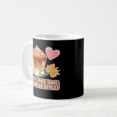 Mug Sticker Latte Fille épice citrouille (Devant gauche)