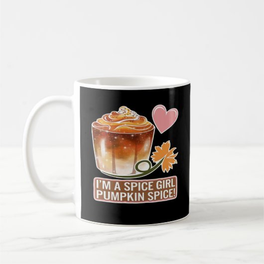 Mug Sticker Latte Fille épice citrouille (Gauche)